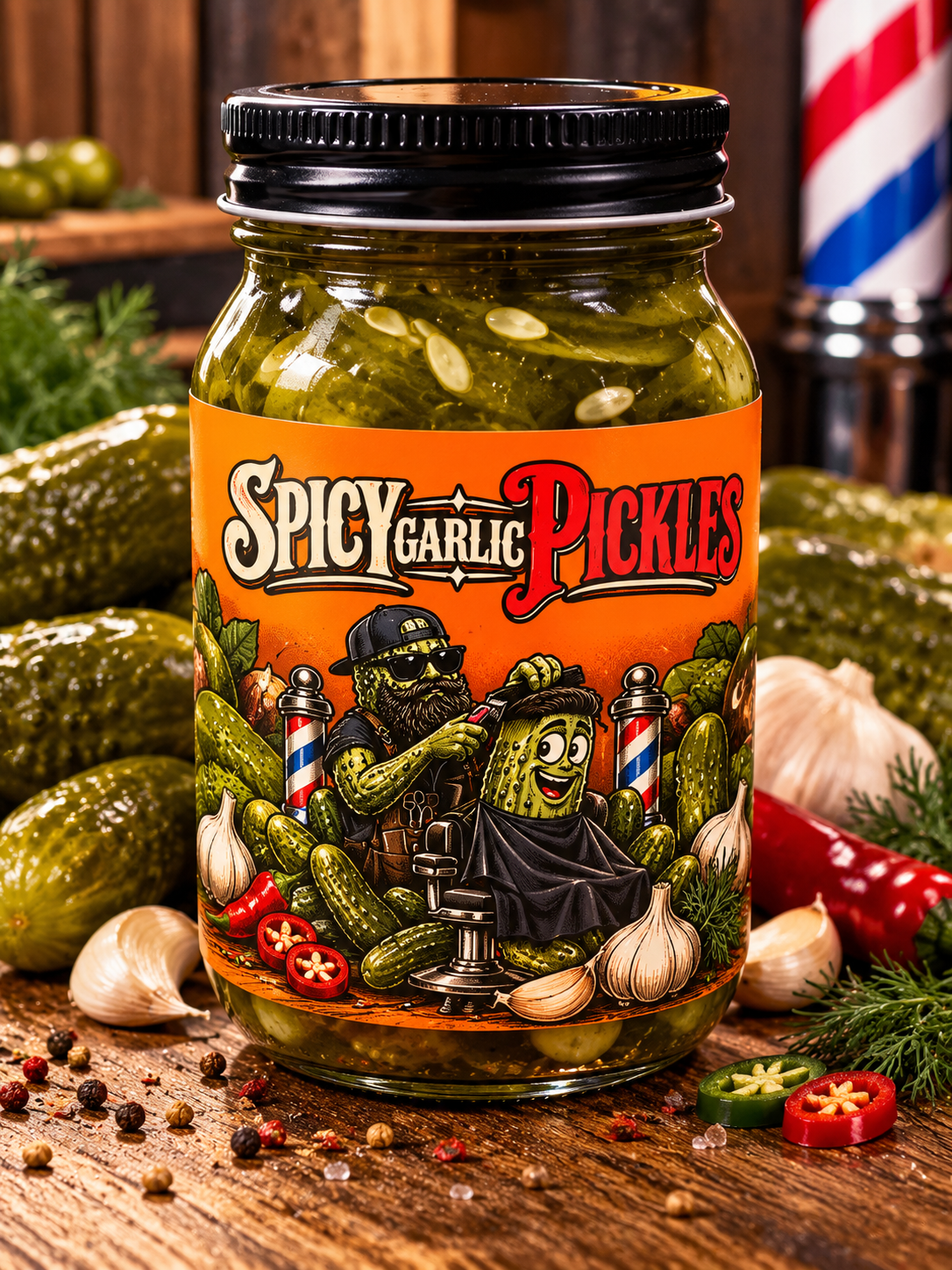 Spicy Garlic Pickles